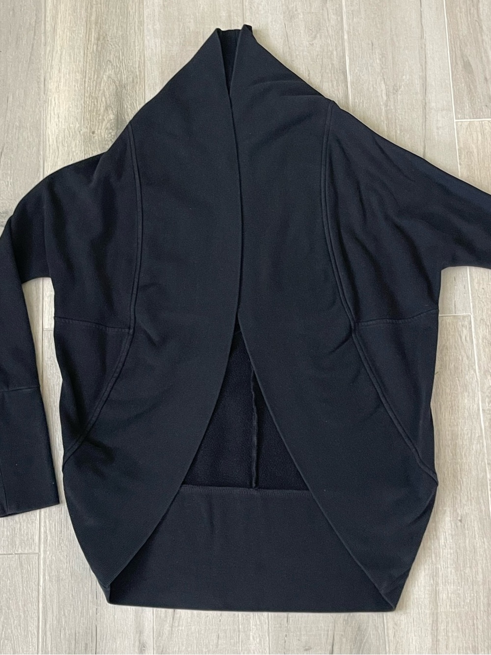 Old Navy Black Cocoon Cardigan Sweater XS/TP Minimalist Open Front